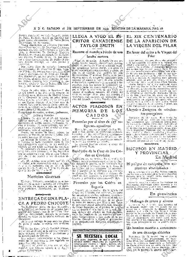 ABC MADRID 16-09-1939 página 18