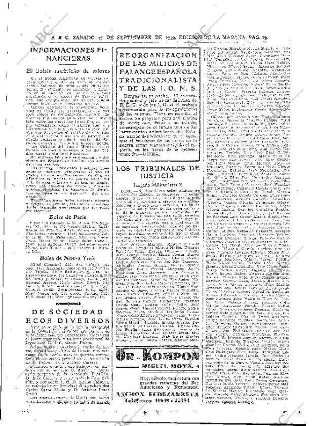 ABC MADRID 16-09-1939 página 19