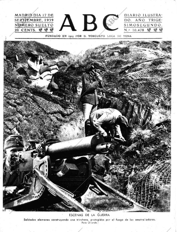 ABC MADRID 17-09-1939 página 1