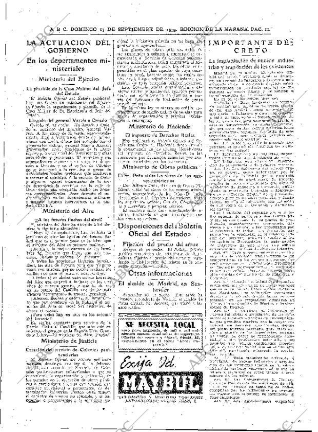 ABC MADRID 17-09-1939 página 11