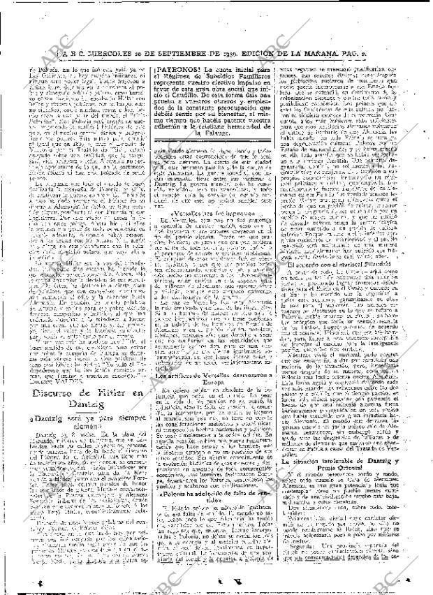 ABC MADRID 20-09-1939 página 2