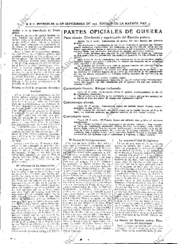 ABC MADRID 20-09-1939 página 3