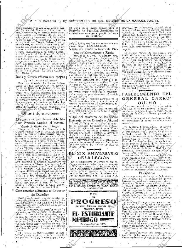 ABC MADRID 23-09-1939 página 13