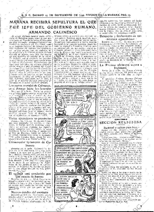 ABC MADRID 23-09-1939 página 15