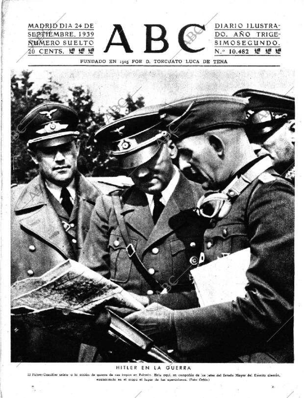 ABC MADRID 24-09-1939 página 1