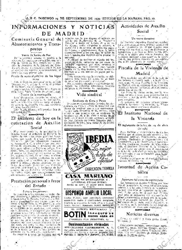 ABC MADRID 24-09-1939 página 17