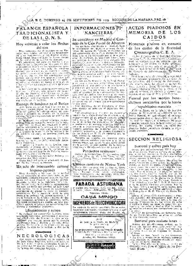 ABC MADRID 24-09-1939 página 18