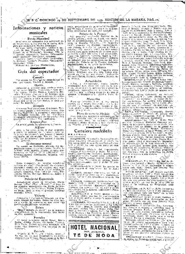 ABC MADRID 24-09-1939 página 20