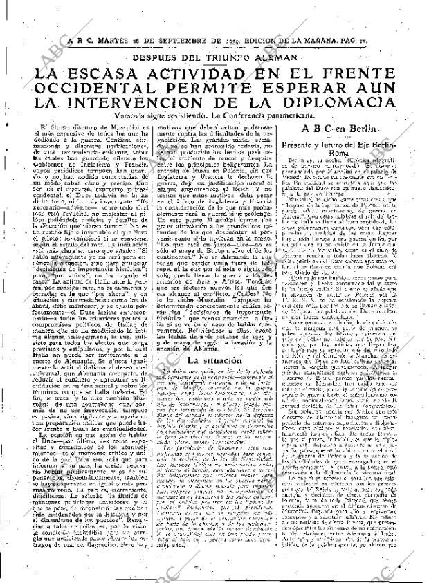 ABC MADRID 26-09-1939 página 11