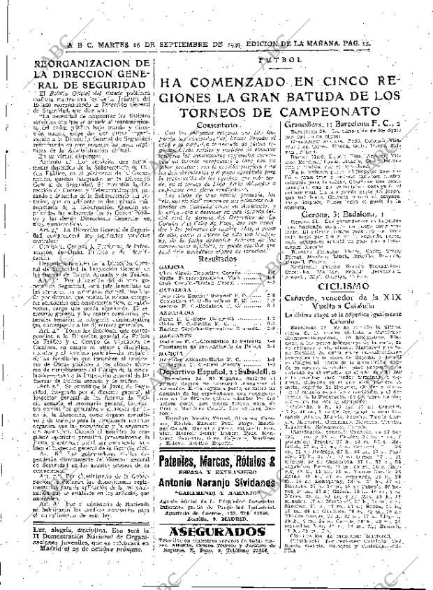 ABC MADRID 26-09-1939 página 15