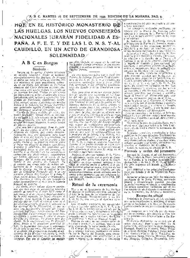 ABC MADRID 26-09-1939 página 9