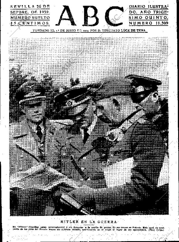 ABC SEVILLA 26-09-1939 página 1