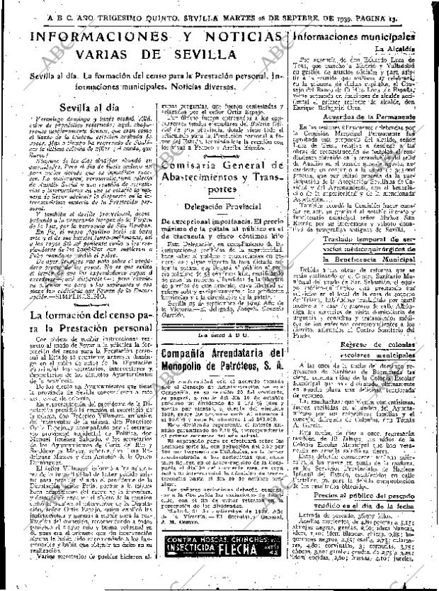 ABC SEVILLA 26-09-1939 página 13