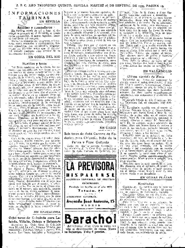 ABC SEVILLA 26-09-1939 página 15