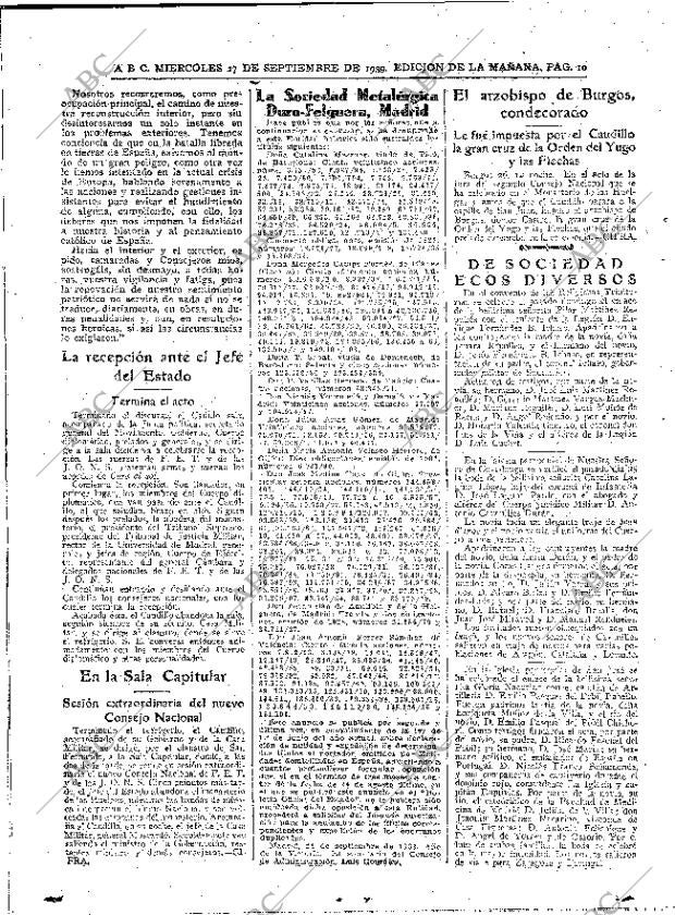 ABC MADRID 27-09-1939 página 10
