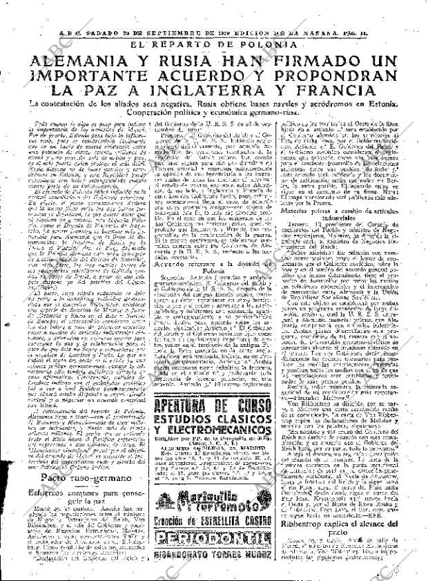 ABC MADRID 30-09-1939 página 11