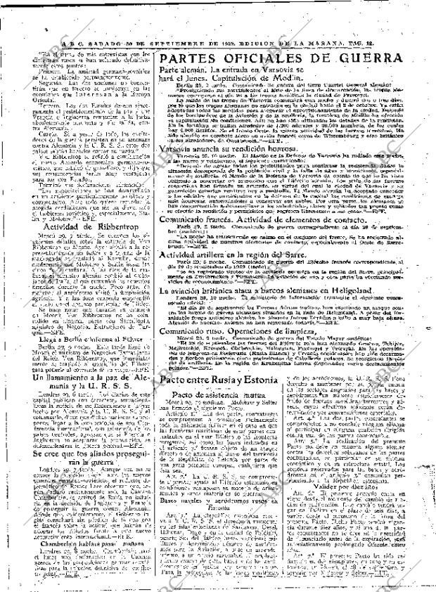 ABC MADRID 30-09-1939 página 12