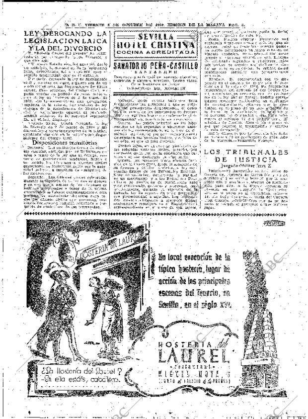 ABC MADRID 06-10-1939 página 8
