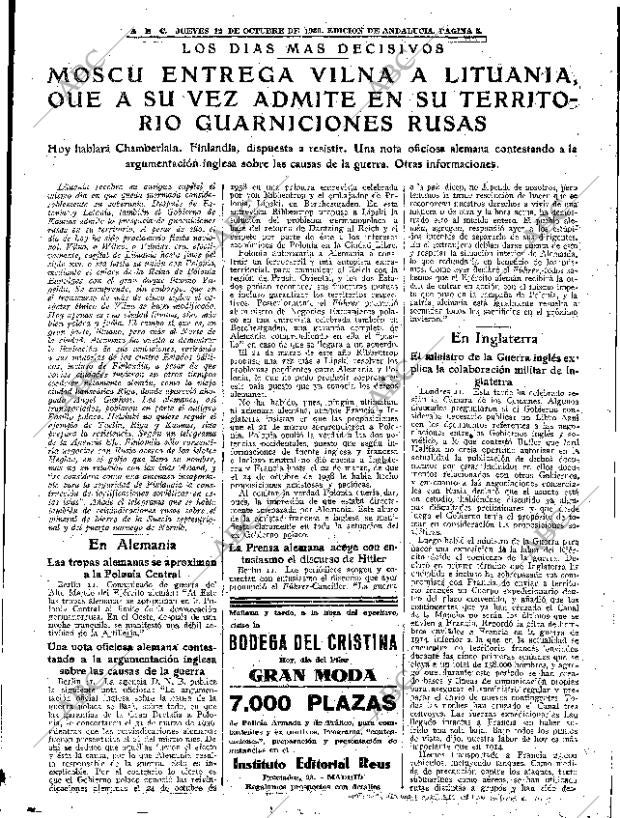 ABC SEVILLA 12-10-1939 página 5