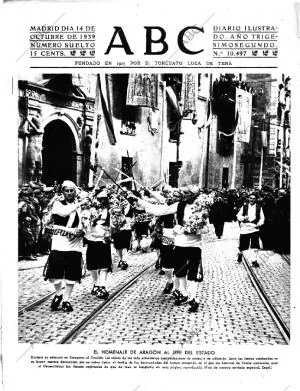 ABC MADRID 14-10-1939 página 1