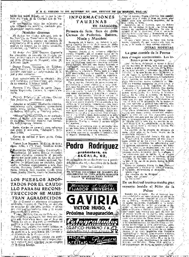 ABC MADRID 14-10-1939 página 14