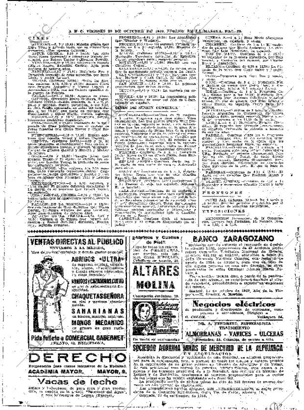 ABC MADRID 20-10-1939 página 20