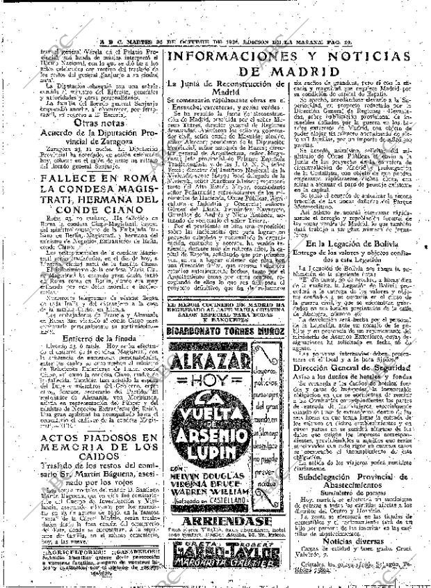 ABC MADRID 24-10-1939 página 10