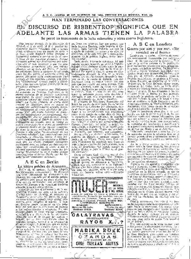 ABC MADRID 26-10-1939 página 13