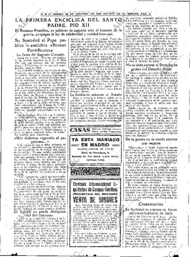 ABC MADRID 28-10-1939 página 9