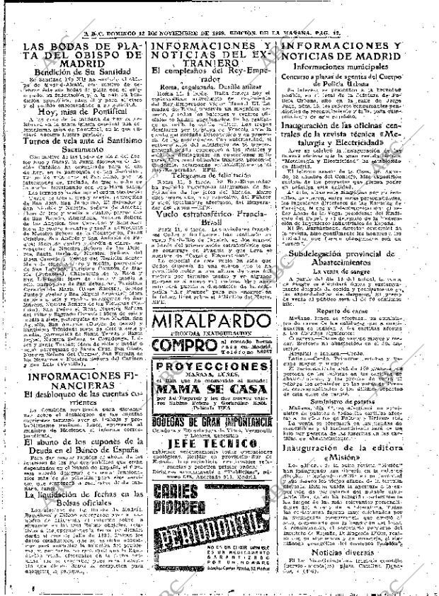 ABC MADRID 12-11-1939 página 12