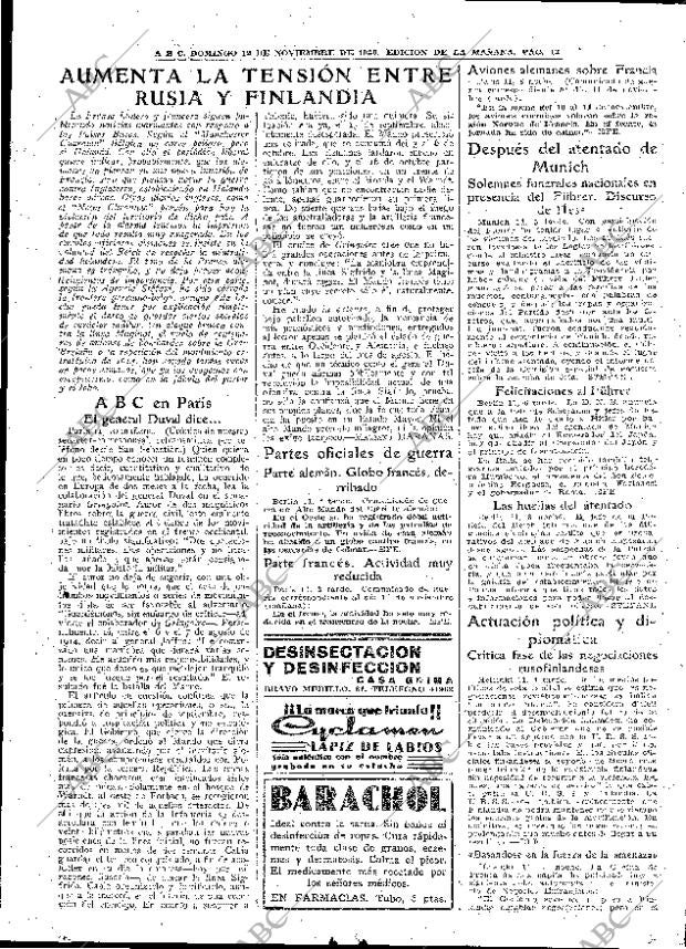 ABC MADRID 12-11-1939 página 13