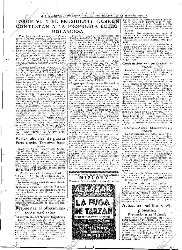 ABC MADRID 14-11-1939 página 9