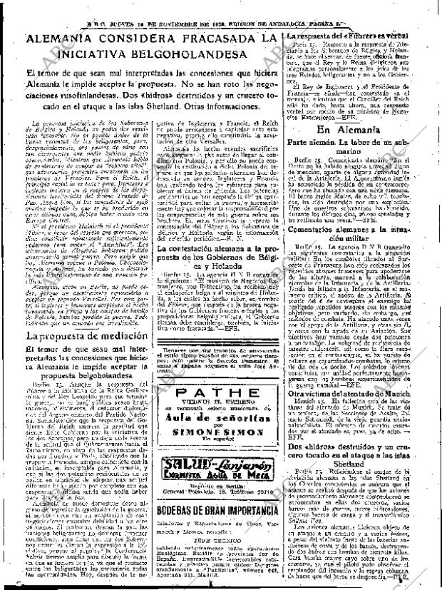 ABC SEVILLA 16-11-1939 página 7