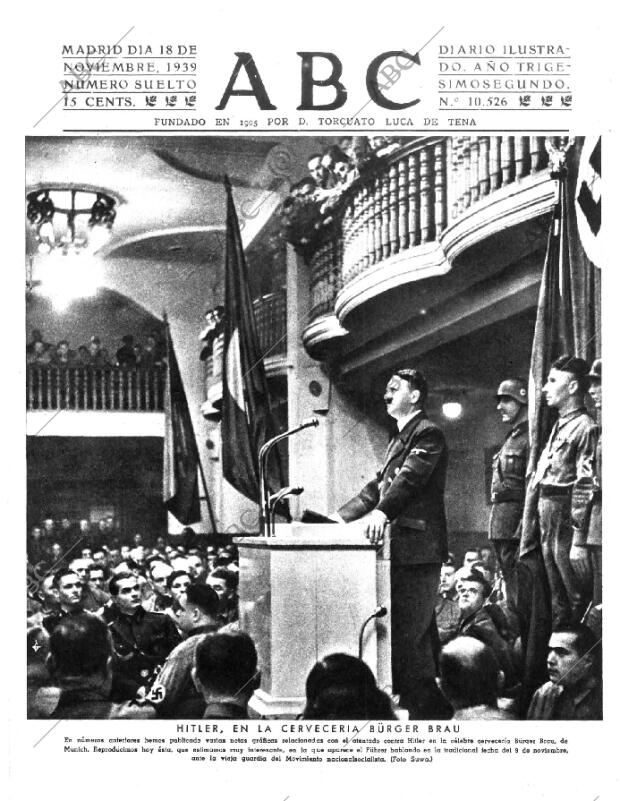 ABC MADRID 18-11-1939 página 1