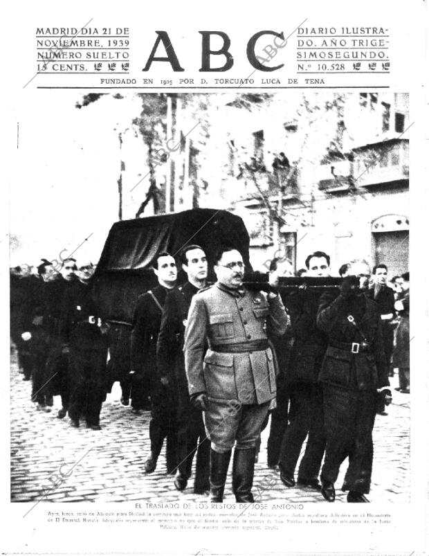 ABC MADRID 21-11-1939 página 1