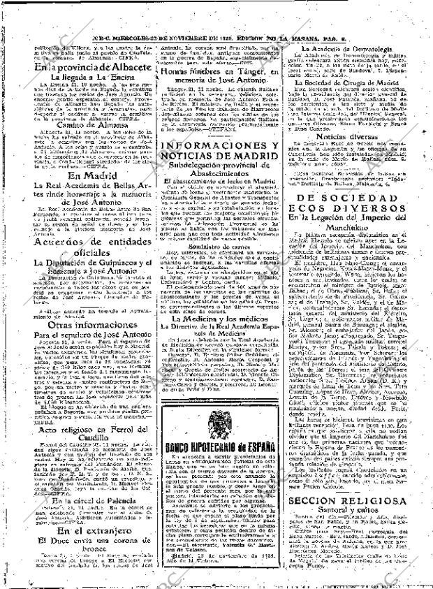 ABC MADRID 22-11-1939 página 8
