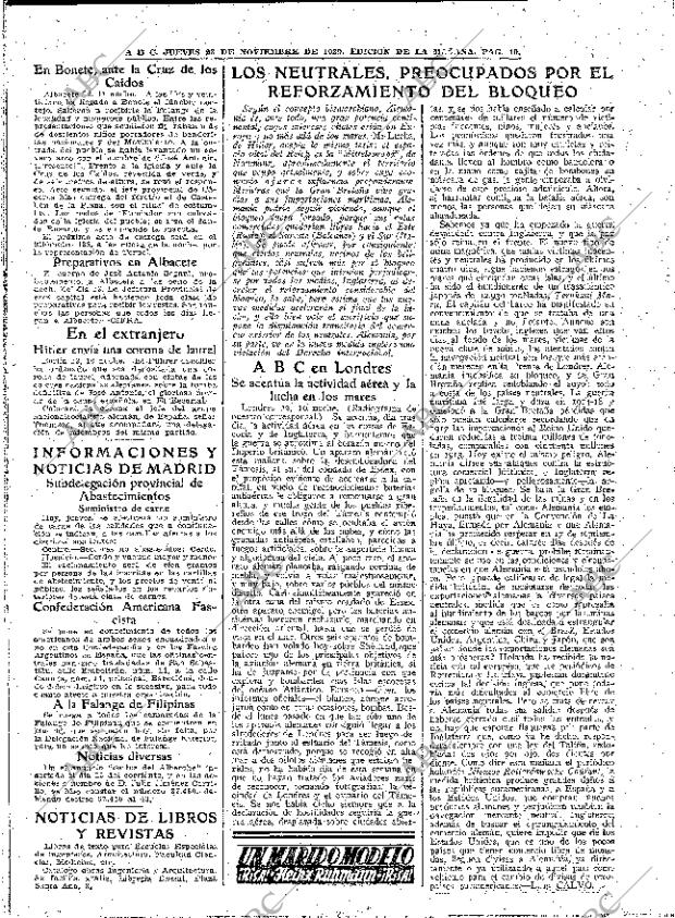 ABC MADRID 23-11-1939 página 10