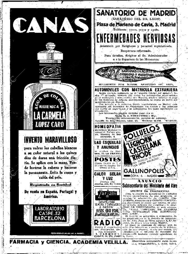 ABC MADRID 24-11-1939 página 16