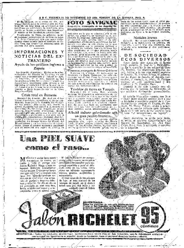 ABC MADRID 24-11-1939 página 8