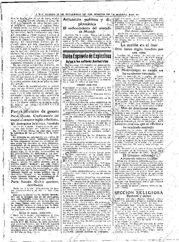 ABC MADRID 25-11-1939 página 10