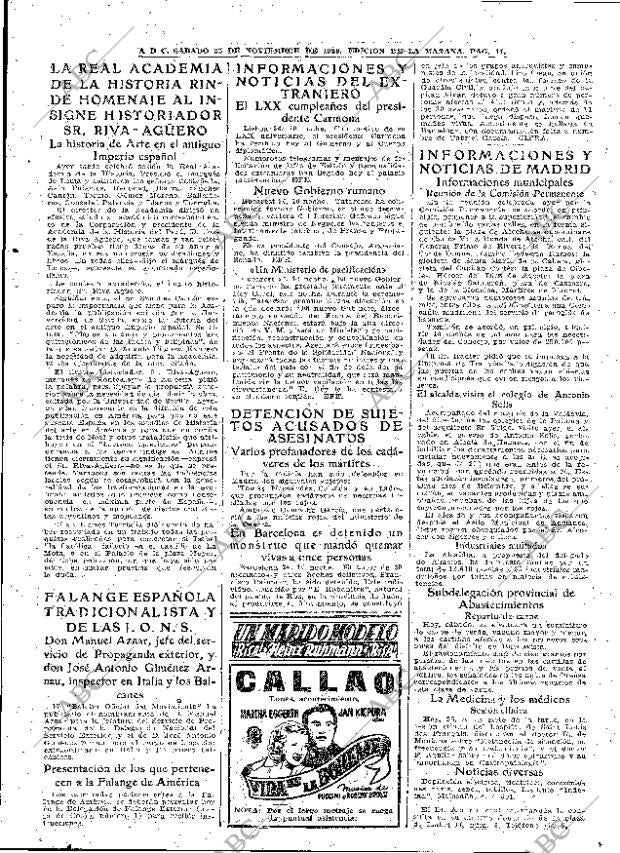 ABC MADRID 25-11-1939 página 11