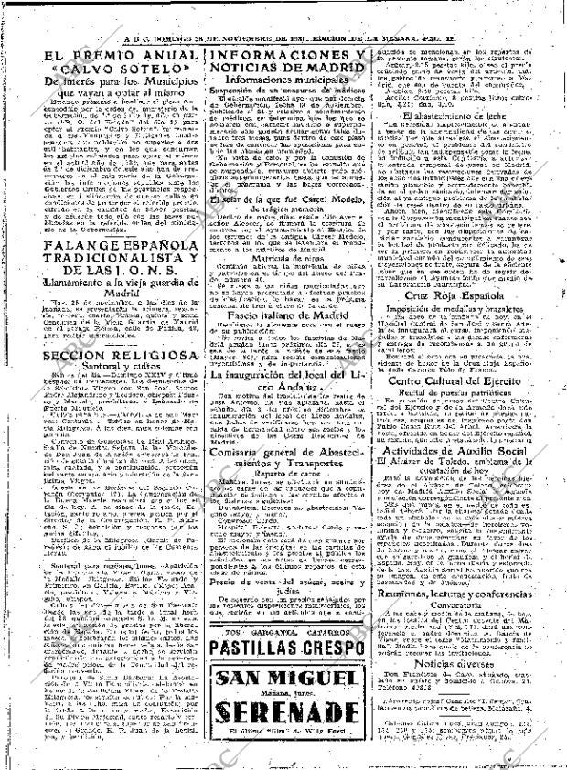 ABC MADRID 26-11-1939 página 12