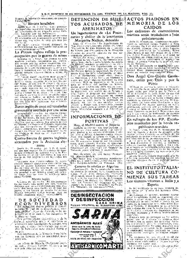 ABC MADRID 26-11-1939 página 15