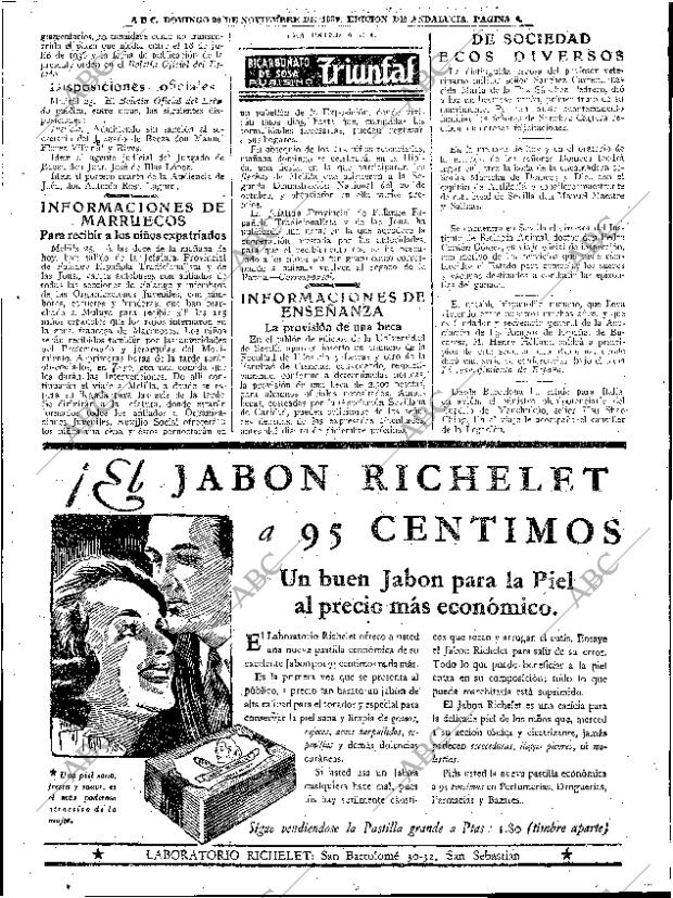 ABC SEVILLA 26-11-1939 página 4