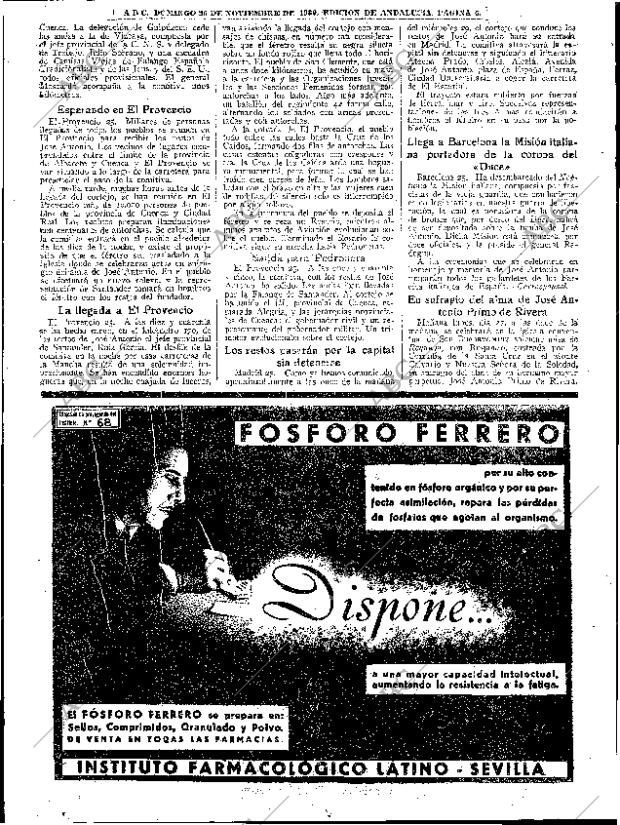 ABC SEVILLA 26-11-1939 página 6