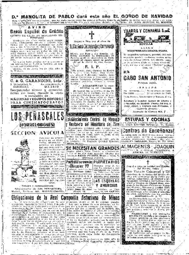 ABC MADRID 28-11-1939 página 2