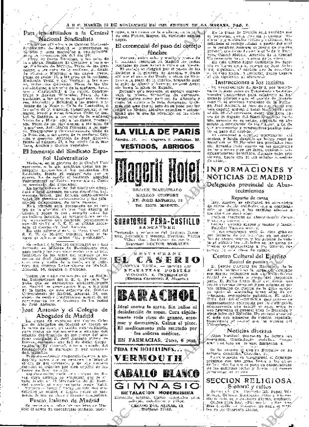 ABC MADRID 28-11-1939 página 9