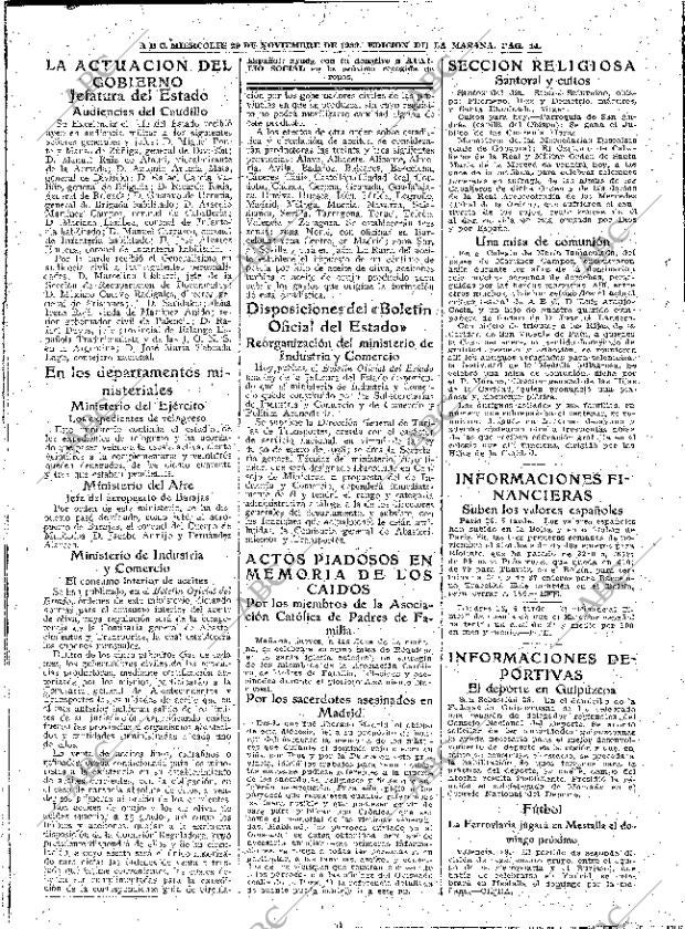 ABC MADRID 29-11-1939 página 14