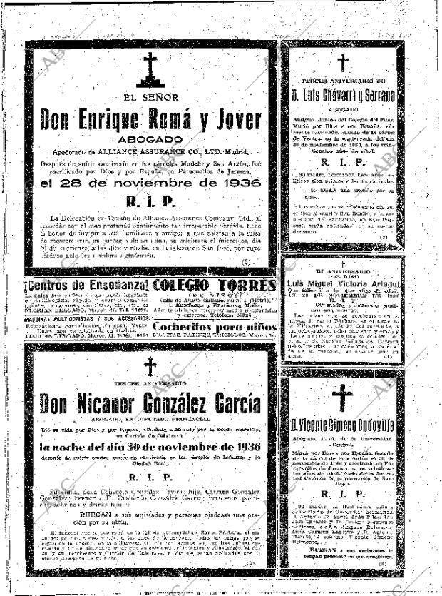 ABC MADRID 29-11-1939 página 2