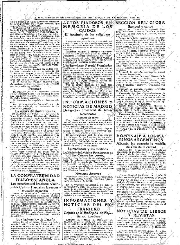 ABC MADRID 30-11-1939 página 10